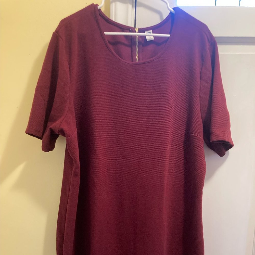 Old Navy ribbed red dress